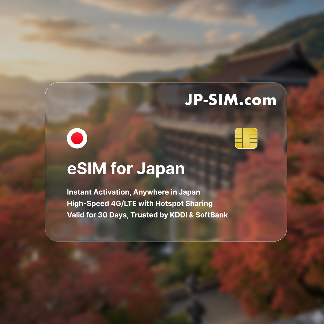 Japan 5G eSIM | Day Pass | Starting at ¥82